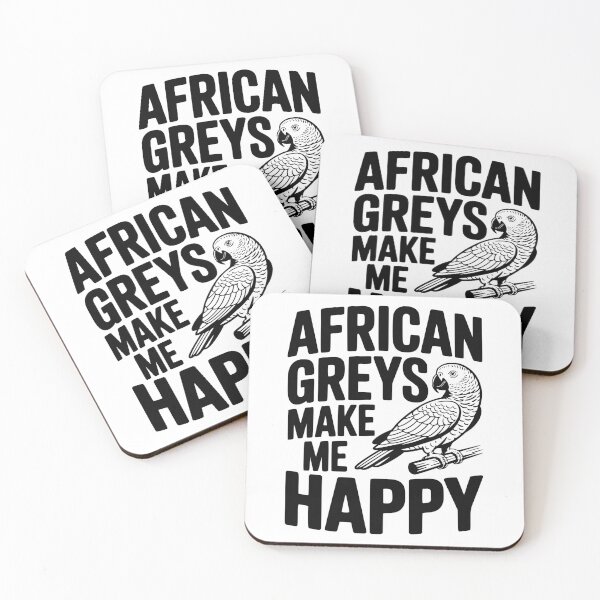 Item preview, African Greys Make Me Happy designed and sold by Frank Ring.