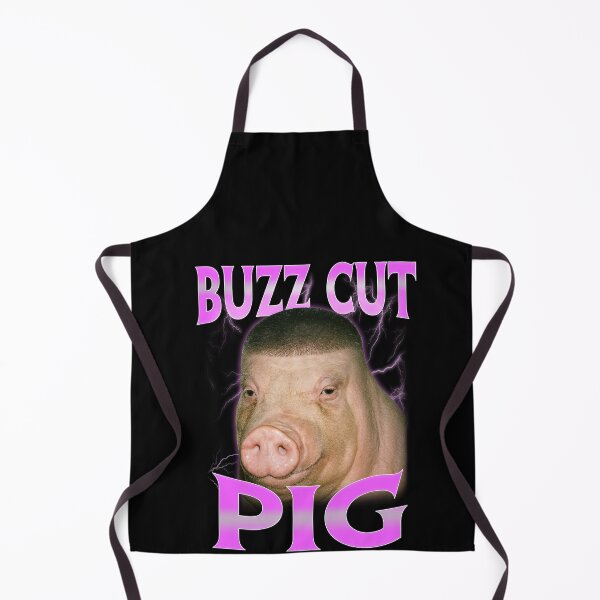 Item preview, Buzz Cut Pig Fade Hog Brainrot designed and sold by elderberry.