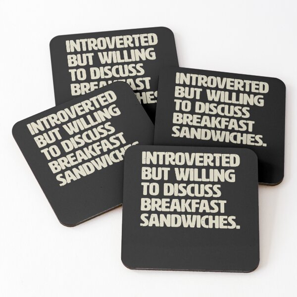 Item preview, Introverted But Willing To Discuss Breakfast Sandwiches designed and sold by elderberry.