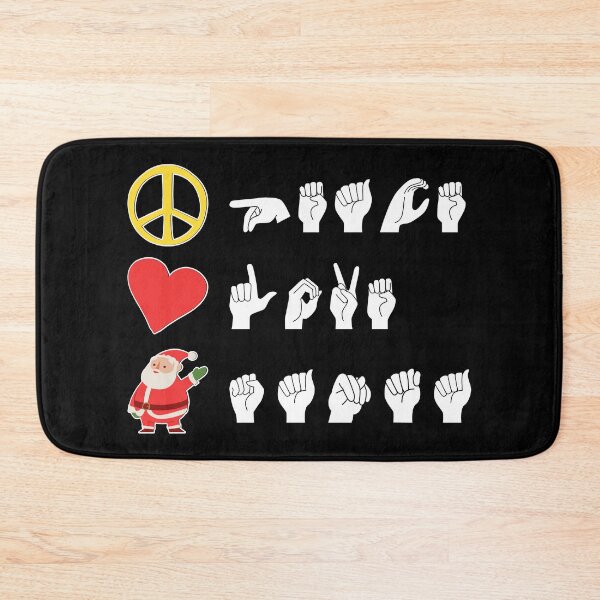 Item preview, ASL Peace Love Santa I designed and sold by Lemon Pepper.