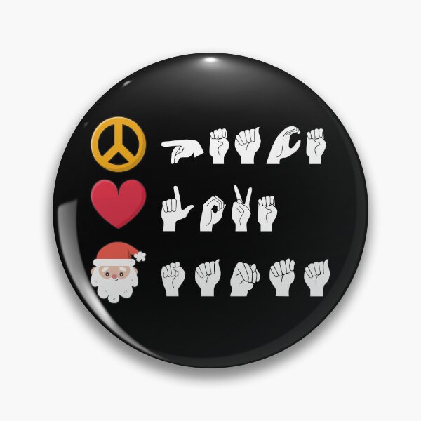 Item preview, ASL Peace Love Santa II designed and sold by Lemon Pepper.