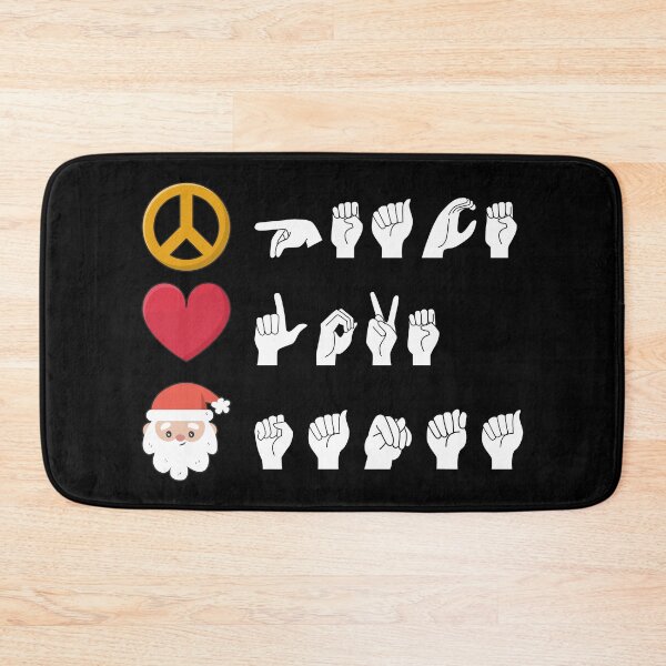 Item preview, ASL Peace Love Santa II designed and sold by Lemon Pepper.
