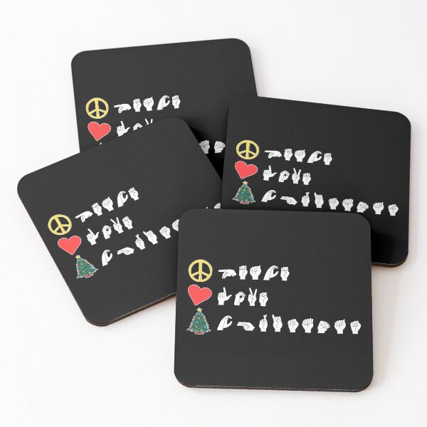 Item preview, ASL Peace Love Christmas I designed and sold by Lemon Pepper.