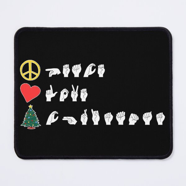 Item preview, ASL Peace Love Christmas I designed and sold by Lemon Pepper.