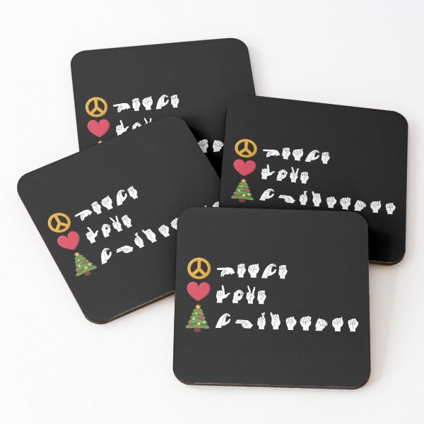 Item preview, ASL Peace Love Christmas II designed and sold by Lemon Pepper.
