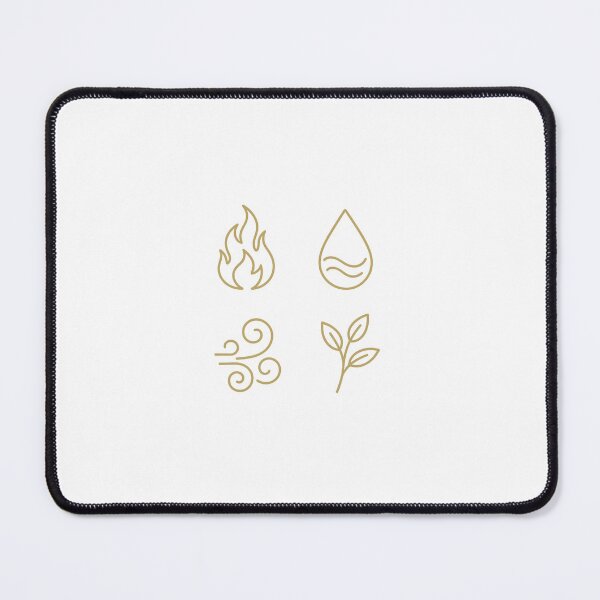 Item preview, Four Golden Elements – Minimalist Spiritual Line Art (Fire, Water, Air, Earth) designed and sold by johnExpress02.