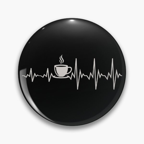 Item preview, Coffee, heartbeat, cardiogram designed and sold by DariusZD.