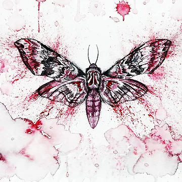 Artwork thumbnail, Simple Moth Design by LizeScribe