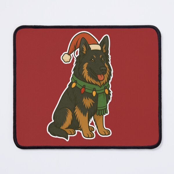 Item preview, German Shepherd Christmas Lights – Santa Hat Holiday Dog Design designed and sold by GoodyPaws.