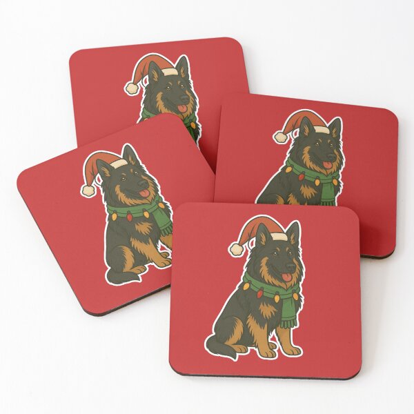 Item preview, German Shepherd Christmas Lights – Santa Hat Holiday Dog Design designed and sold by GoodyPaws.