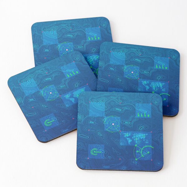Item preview, military technology, graphic of terrain map with topographic interface designed and sold by NiamLab.