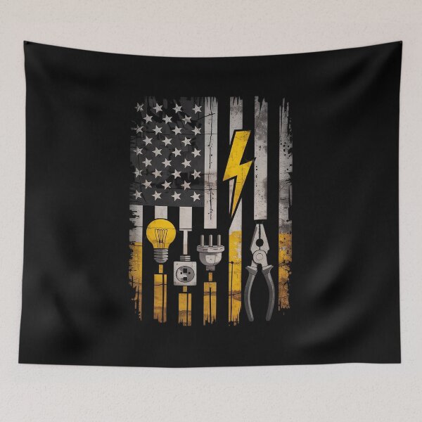 Item preview, Electrician Art Men Women Electrical Engineer Lineman designed and sold by GGrizeldaRivas.