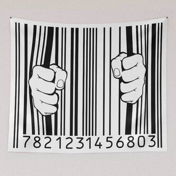 Item preview, Barcode, trapped, captured by consumerism  designed and sold by DariusZD.