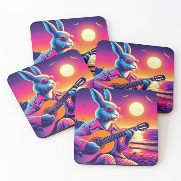 Item preview, Cute bunny guitar playing designed and sold by Dogandesighn.