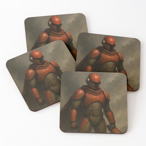 Item preview, Futuristic Warrior With Glowing Device Digital Illustration designed and sold by PandaTShirtShop.