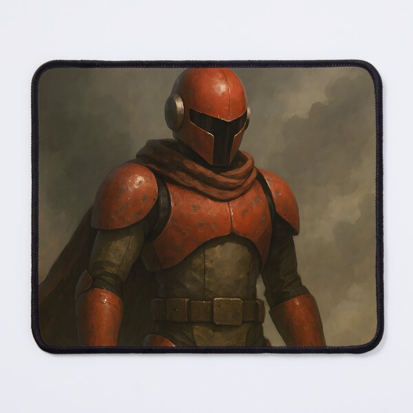 Item preview, Futuristic Warrior With Glowing Device Digital Illustration designed and sold by PandaTShirtShop.