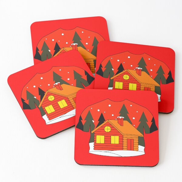 Item preview, Retro Ugly Christmas Sweater Cabin | Cozy Winter Log Cabin Holiday Scene designed and sold by Taanva.