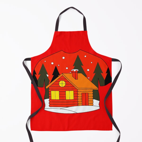 Item preview, Retro Ugly Christmas Sweater Cabin | Cozy Winter Log Cabin Holiday Scene designed and sold by Taanva.