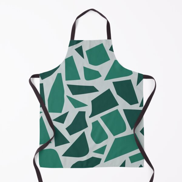 Item preview, Terrazzo pattern, chaotic small elements, squares, graphics, illustration, fabric pattern, green designed and sold by gulka8.