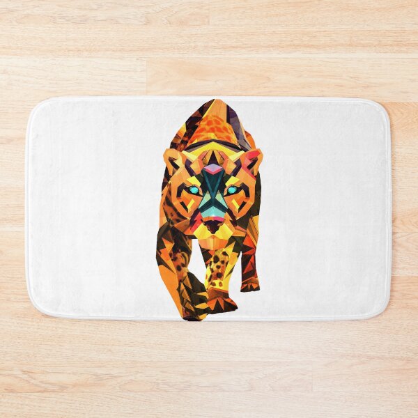 Item preview, Geometric Big Cat – For Those Who Walk Bold and Watch Quiet designed and sold by Raven Studios.