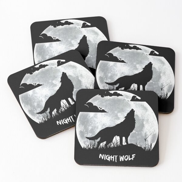 Item preview, Wolf on the background of the moon, night wolf designed and sold by DariusZD.