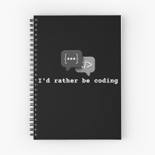 Item preview, I'd Rather Be Coding - Funny Gift for Programmers & Developers designed and sold by TheCuriousPawn.