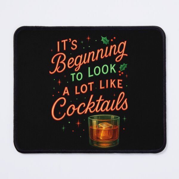 Artikelvorschau, Es sieht immer mehr nach Cocktails Retro Christmas Cheers aus! entworfen und verkauft von Taberland.