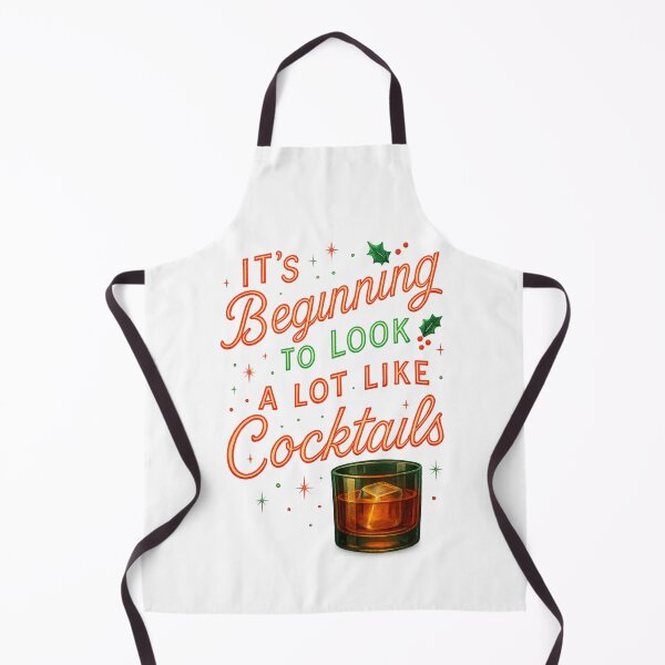Item preview, It’s Beginning to Look a Lot Like Cocktails Retro Christmas Cheers! designed and sold by Taberland.