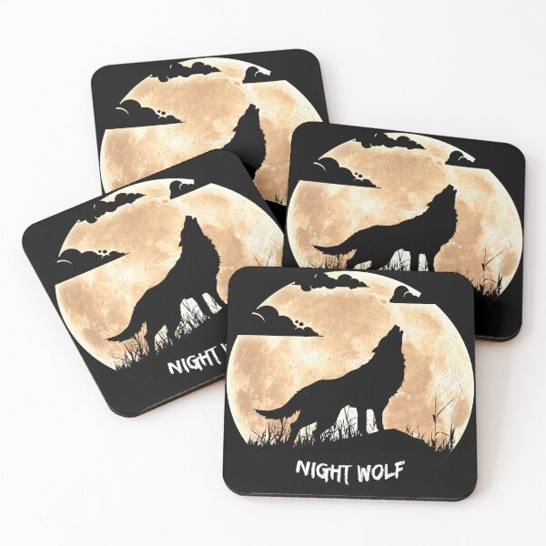Item preview, Wolf on the background of the moon, night wolf designed and sold by DariusZD.