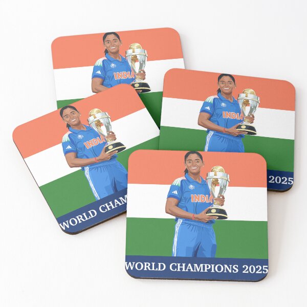 Item preview, Harmanpreet Kaur Lifting Trophy designed and sold by Ritesh Digify Store.
