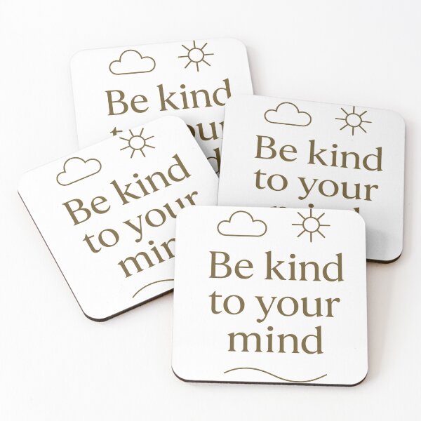 Item preview, Be Kind to Your Mind — Minimalist Daily Affirmation designed and sold by WearTheArtx.