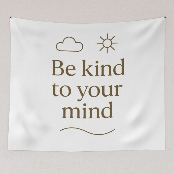 Item preview, Be Kind to Your Mind — Minimalist Daily Affirmation designed and sold by WearTheArtx.