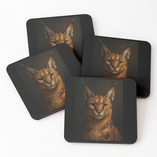 Item preview, Caracal Poise – GeoWild Silent Grace designed and sold by GeoWild Designs.