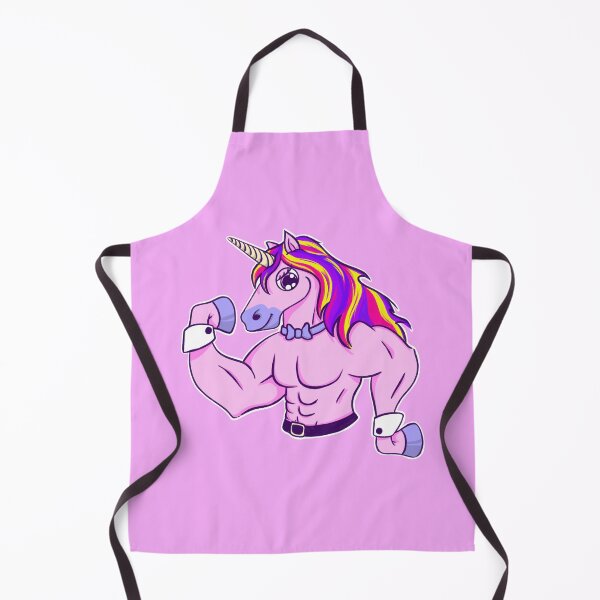 Item preview, Funny kawaii rainbow cartoon unicorn | buff pink unicorn flexing designed and sold by kawaicherrypi.