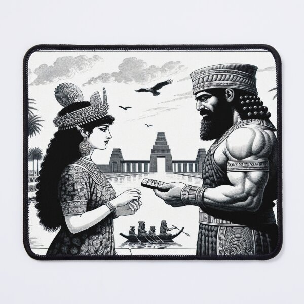 Item preview, Mesopotamia, Ishtar, Gilgamesh, cuneiform tablets, palm tree, river, Gate designed and sold by Redbdon.