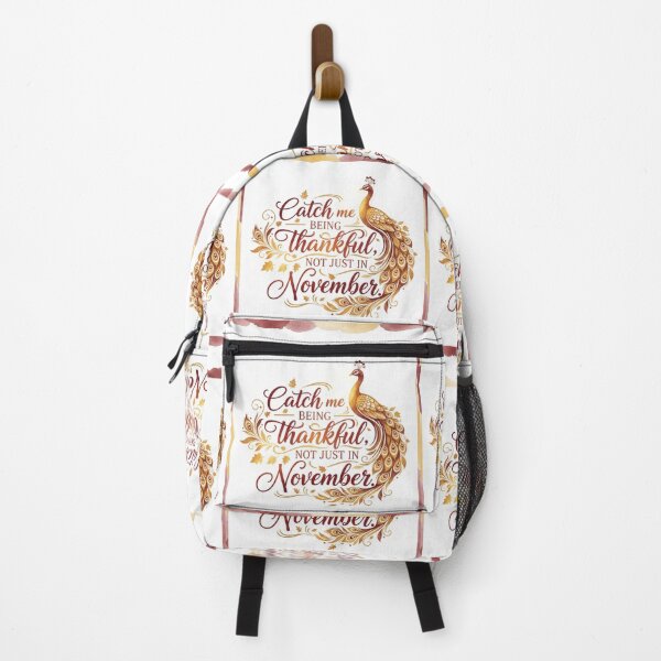 Item preview, Catch Me Being Thankful, Not Just in November – Elegant Fall Gratitude Quote for Journals, Shirts & Wall Art designed and sold by VibeCraftique.