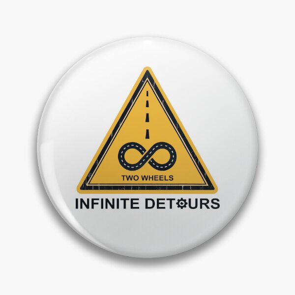 Item preview, Two Wheels Infinite Detours Cycling designed and sold by Esskay Designs.