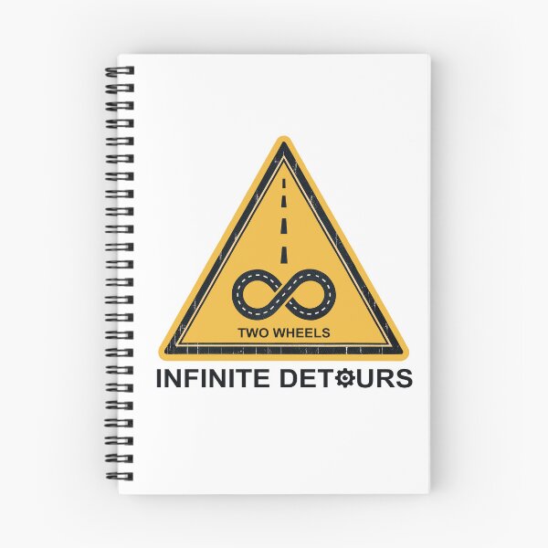 Item preview, Two Wheels Infinite Detours Cycling designed and sold by Esskay Designs.