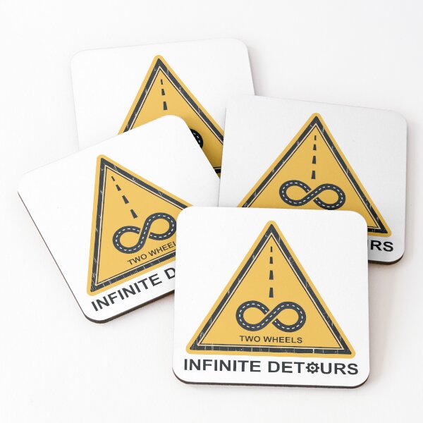 Item preview, Two Wheels Infinite Detours Cycling designed and sold by Esskay Designs.