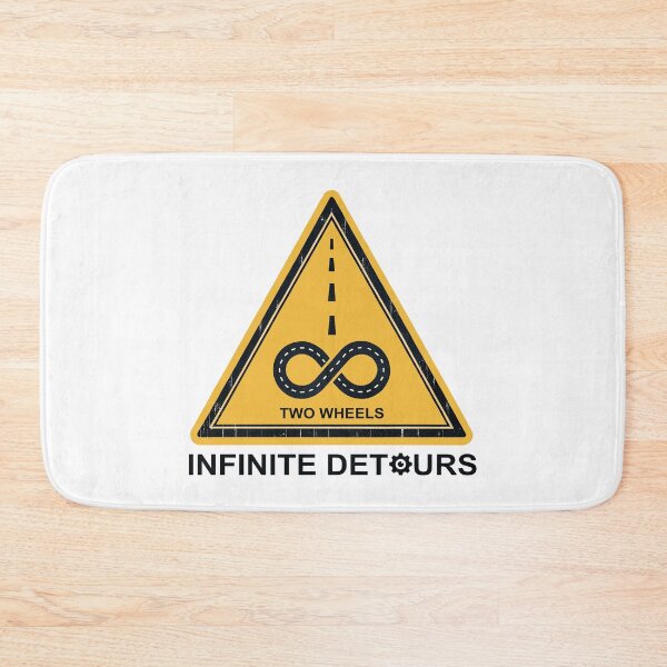 Item preview, Two Wheels Infinite Detours Cycling designed and sold by Esskay Designs.