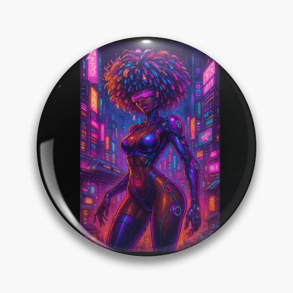 Item preview, Cyberpunk woman designed and sold by SCGraphicDesign.
