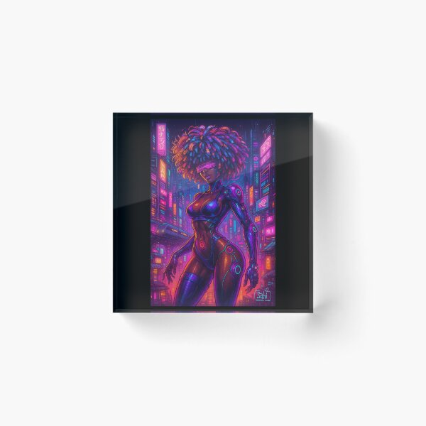 Item preview, Cyberpunk woman designed and sold by SCGraphicDesign.