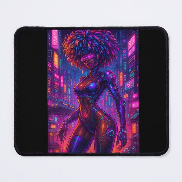 Item preview, Cyberpunk woman designed and sold by SCGraphicDesign.