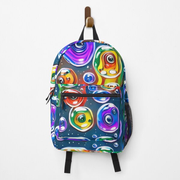 Item preview, abstract and simple drawing of many amoebas with many transparent colors floating in water, dark fantasy, graffiti, anime, conceptual art designed and sold by gulka8.