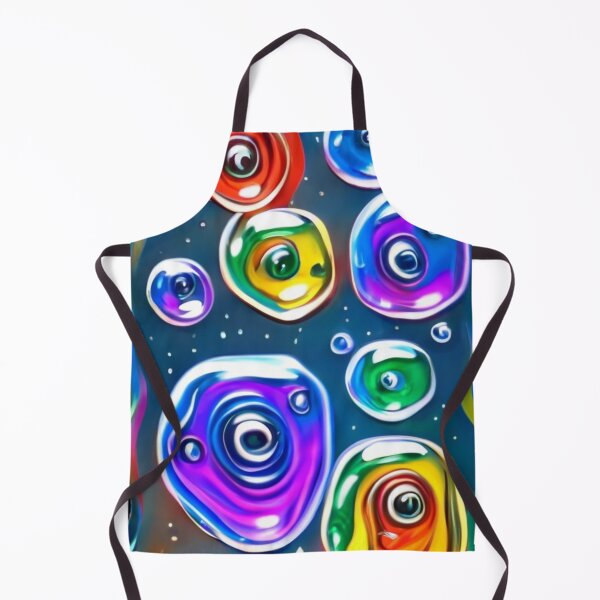Item preview, abstract and simple drawing of many amoebas with many transparent colors floating in water, dark fantasy, graffiti, anime, conceptual art designed and sold by gulka8.