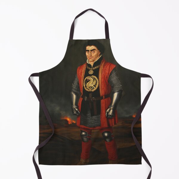 Item preview, Haunted portrait painting of a medieval period Lord designed and sold by Vintage Designs +.