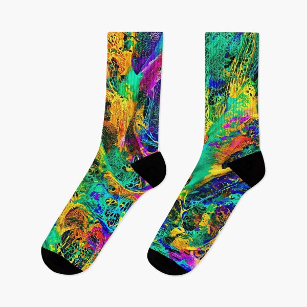 Item preview, Vibrant Abstract Fusion of Organic Chaos designed and sold by blackhalt.