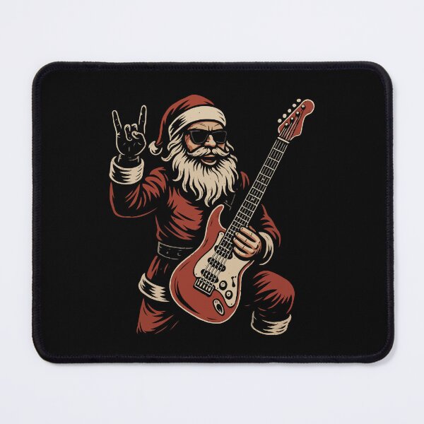 Item preview, Rockin’ Santa Claus with Electric Guitar – Cool Christmas Musician in Sunglasses | Funny Holiday Rock & Roll Design designed and sold by BrainBubbleArt.