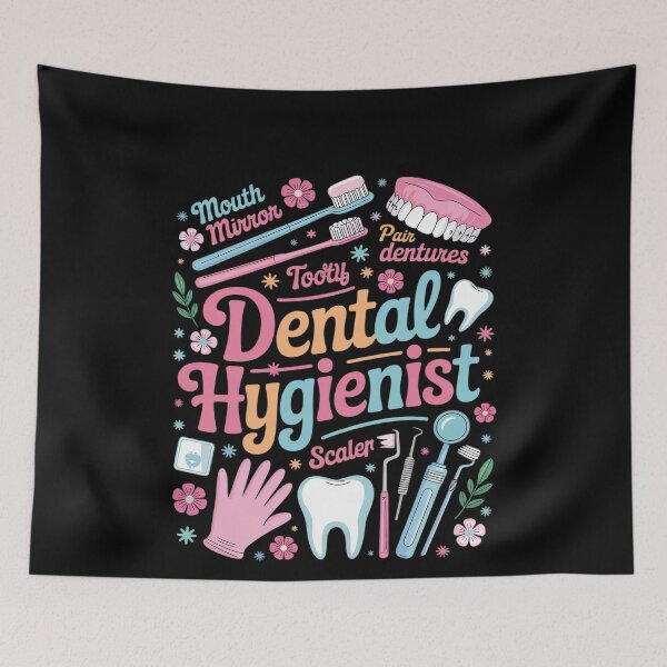 Item preview, Groovy Dental Hygienist Dental Hygiene Dental Hygienists designed and sold by MonsterBuddiess.