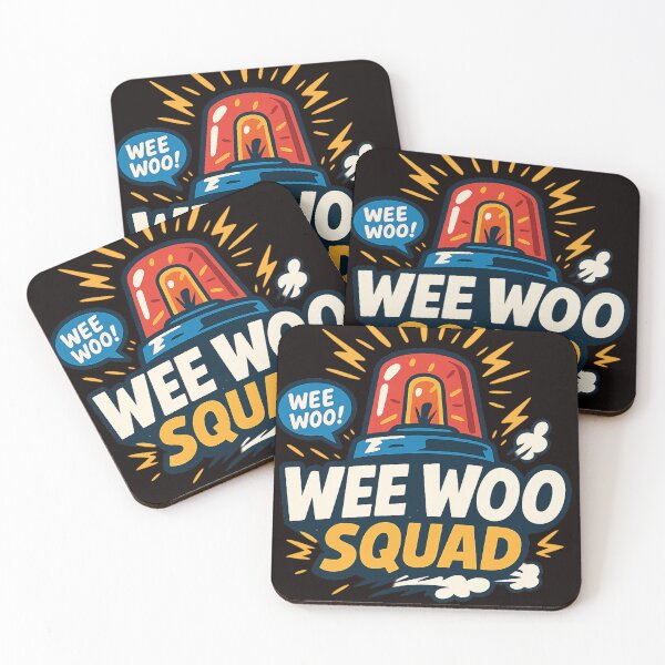 Item preview, Wee Woo Squad – Funny Emergency Siren Cartoon Design designed and sold by FrameFlow.